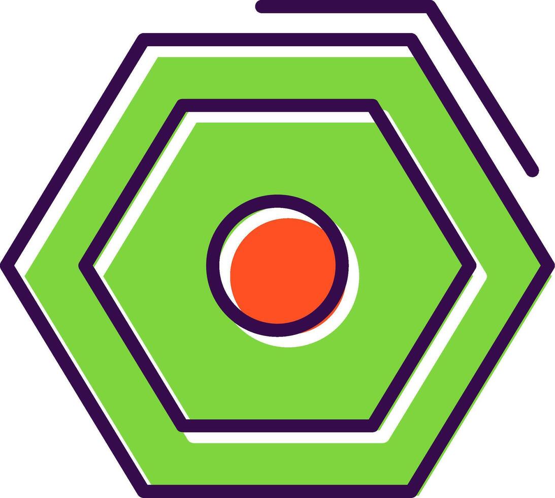 Nut filled Design Icon vector