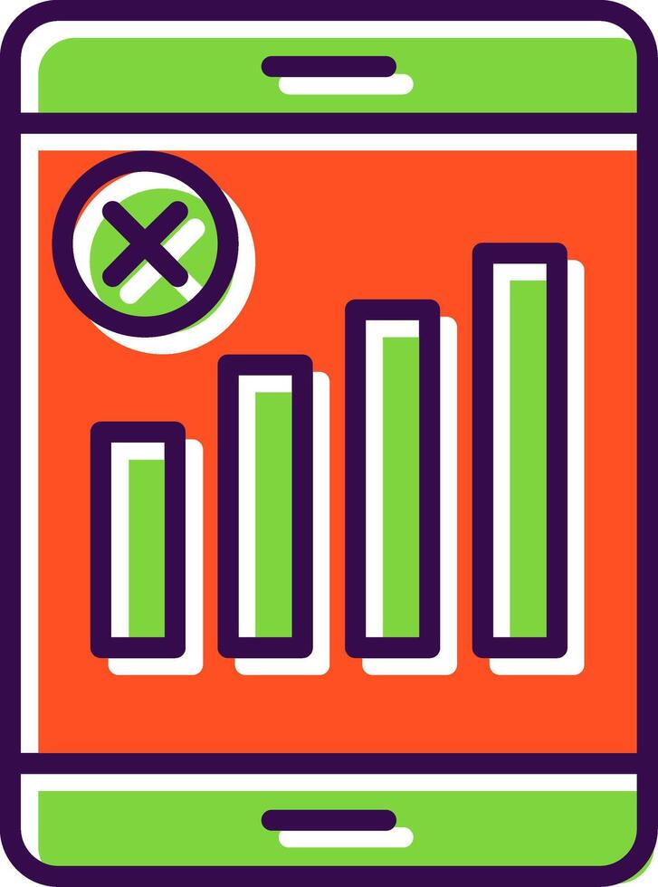 No Signal filled Design Icon vector