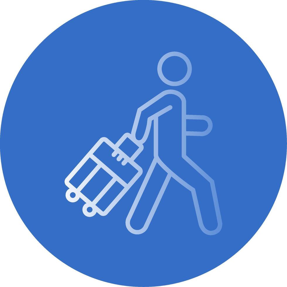 Person Flat Bubble Icon vector