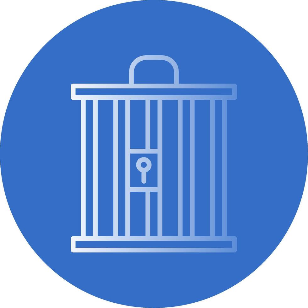 Cage Flat Bubble Icon vector