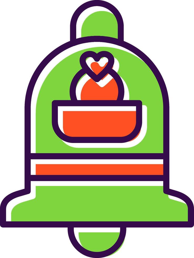 Bell filled Design Icon vector