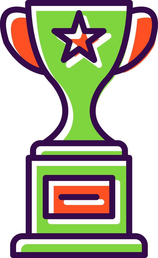 Award filled Design Icon vector