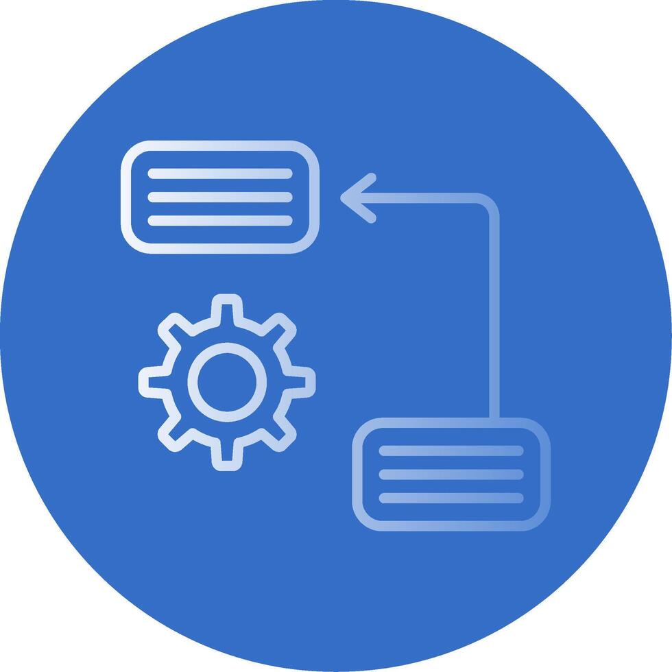 Prioritize Flat Bubble Icon vector