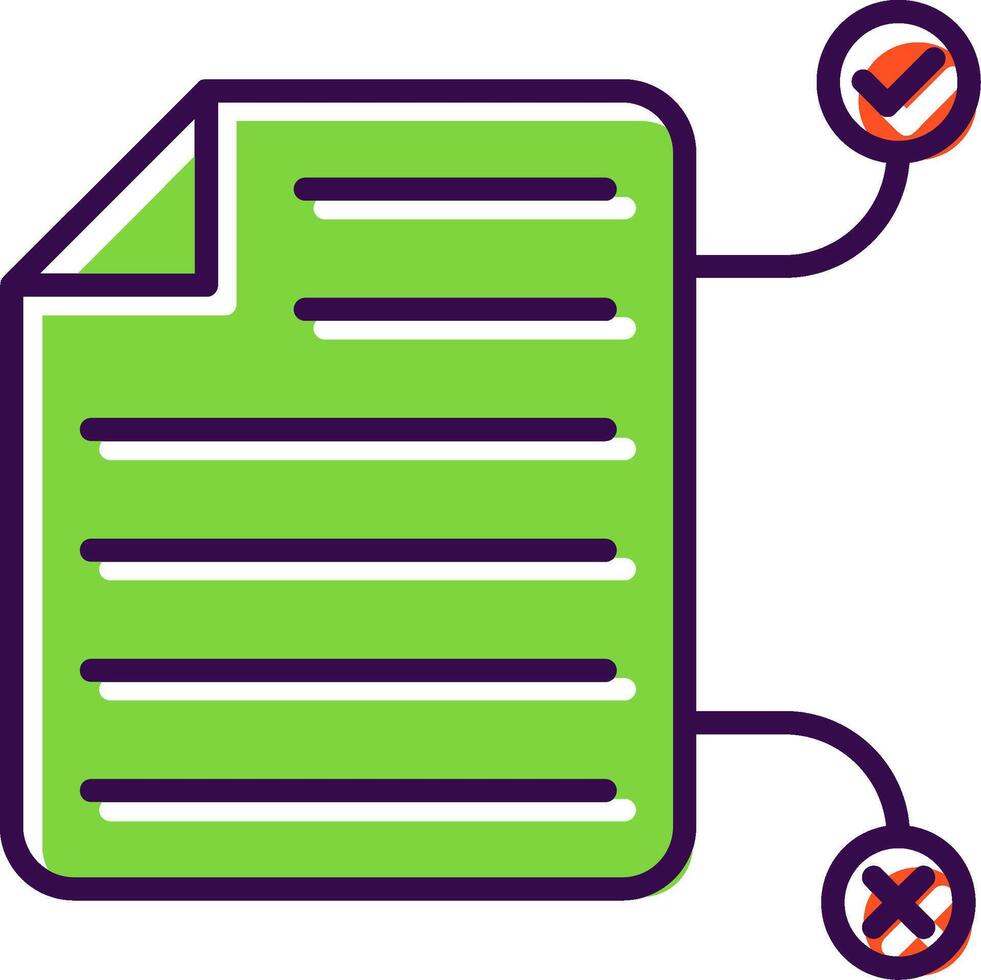 Tasks filled Design Icon vector