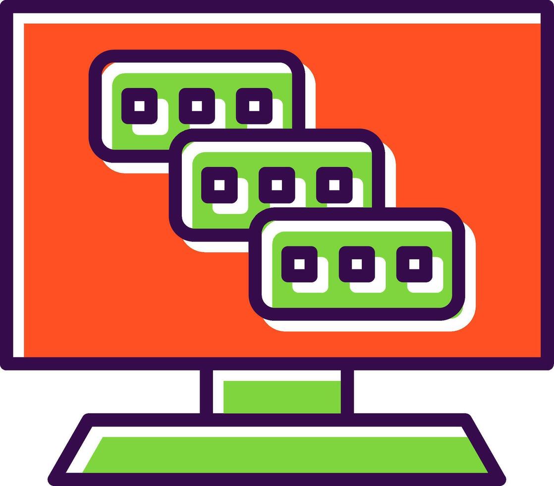Tasks filled Design Icon vector