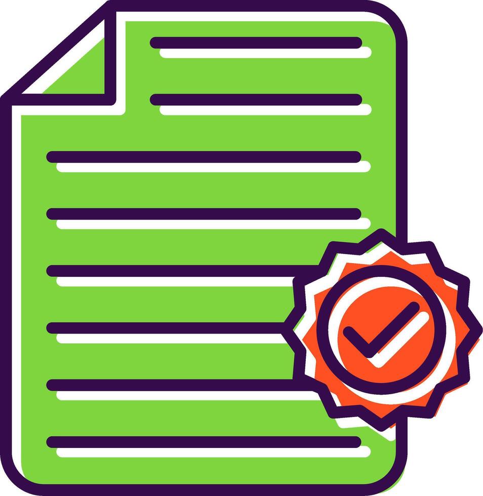 File filled Design Icon vector