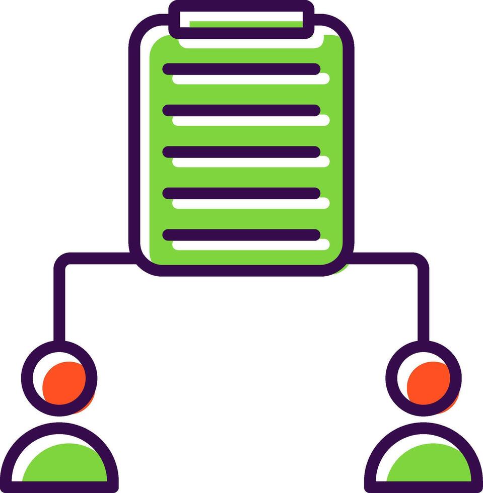 Clipboard filled Design Icon vector