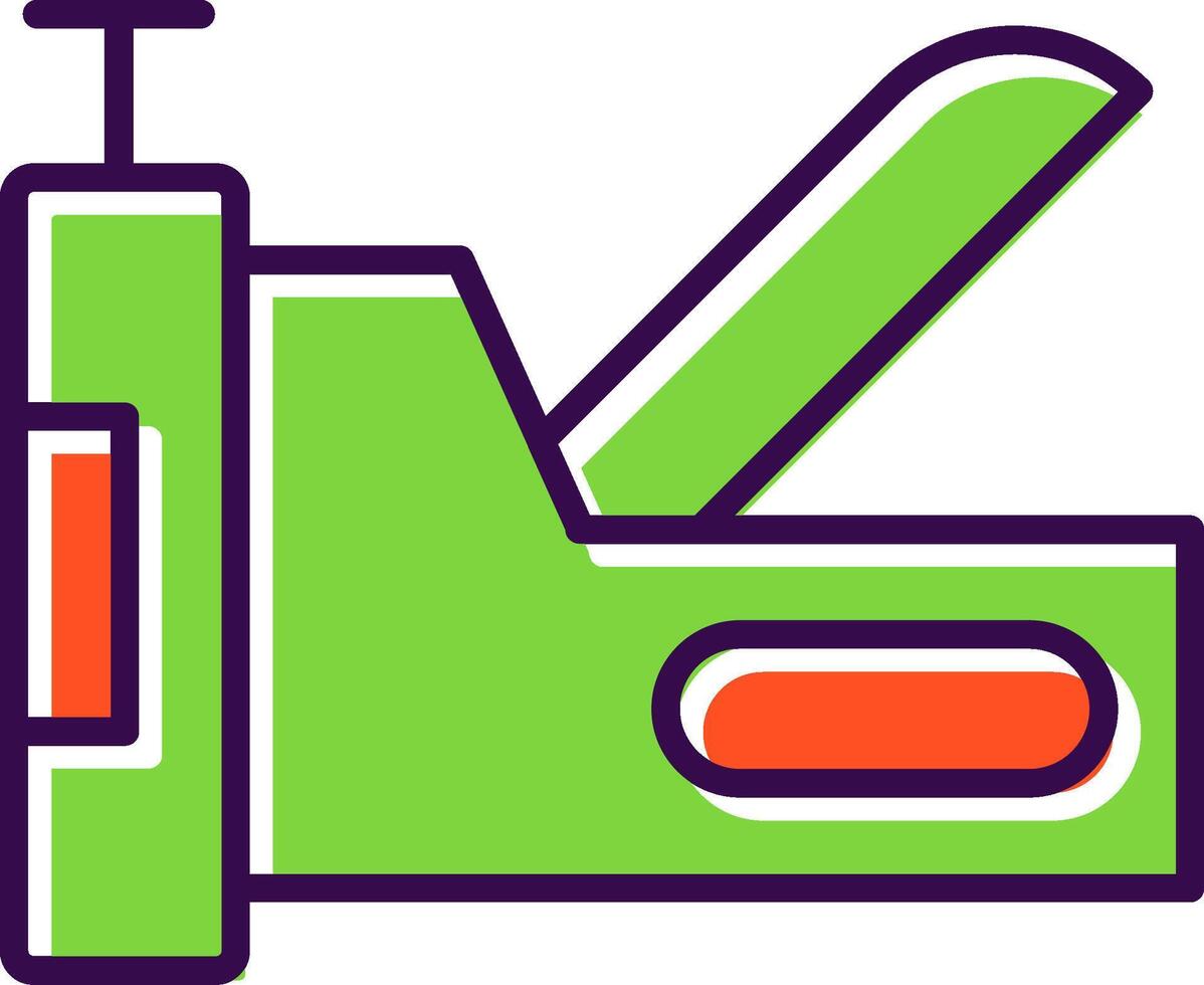 Staple Gun filled Design Icon vector