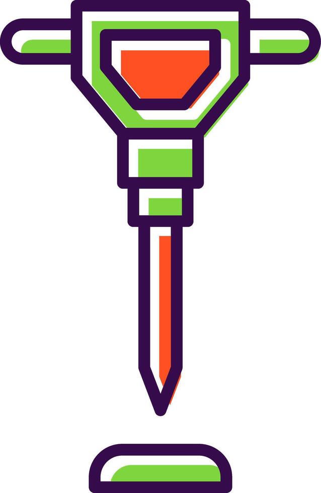 Hand Saw filled Design Icon vector