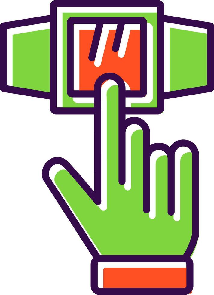 Smartwatch filled Design Icon vector