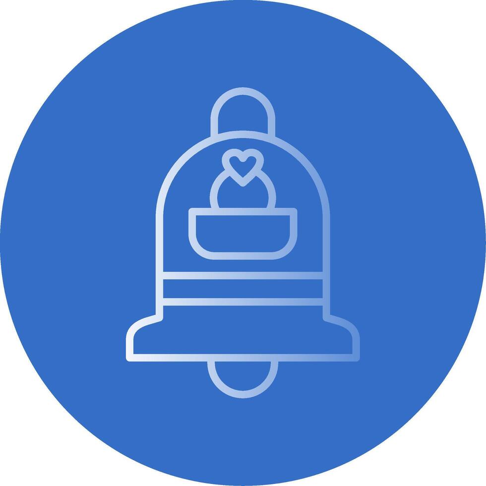 Bell Flat Bubble Icon vector