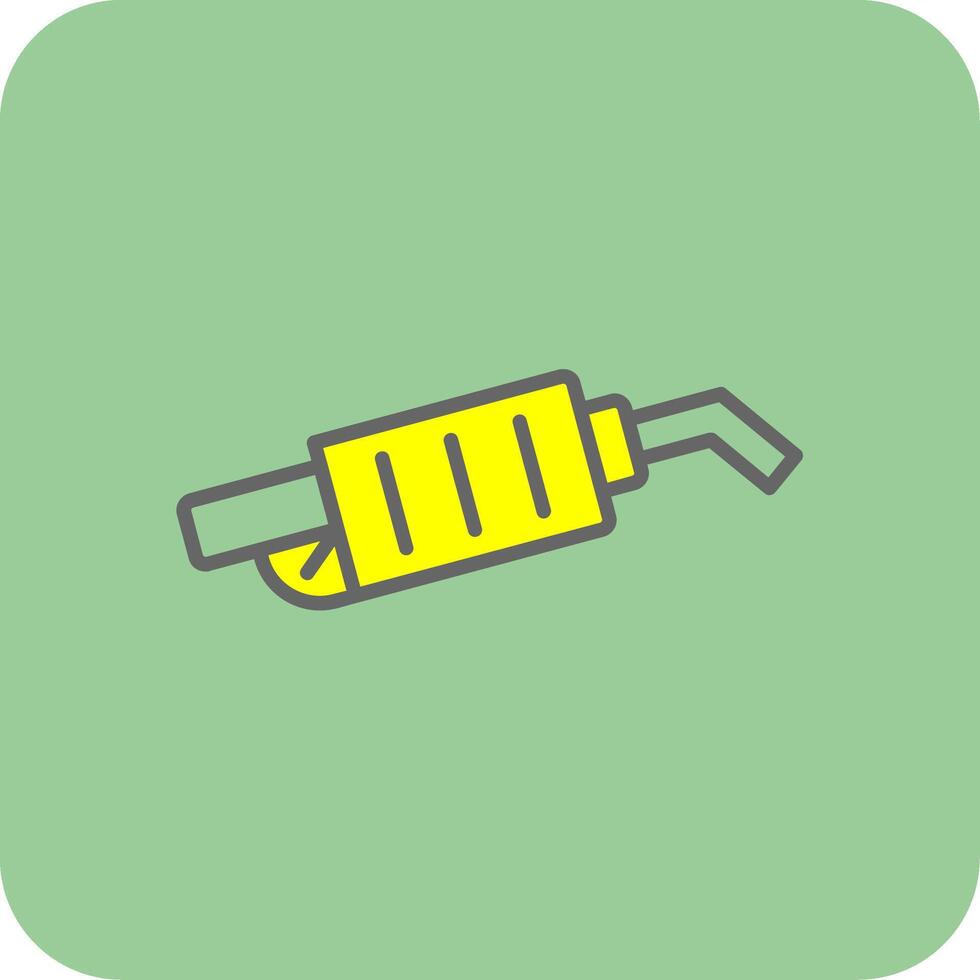 Nozzle Filled Yellow Icon vector