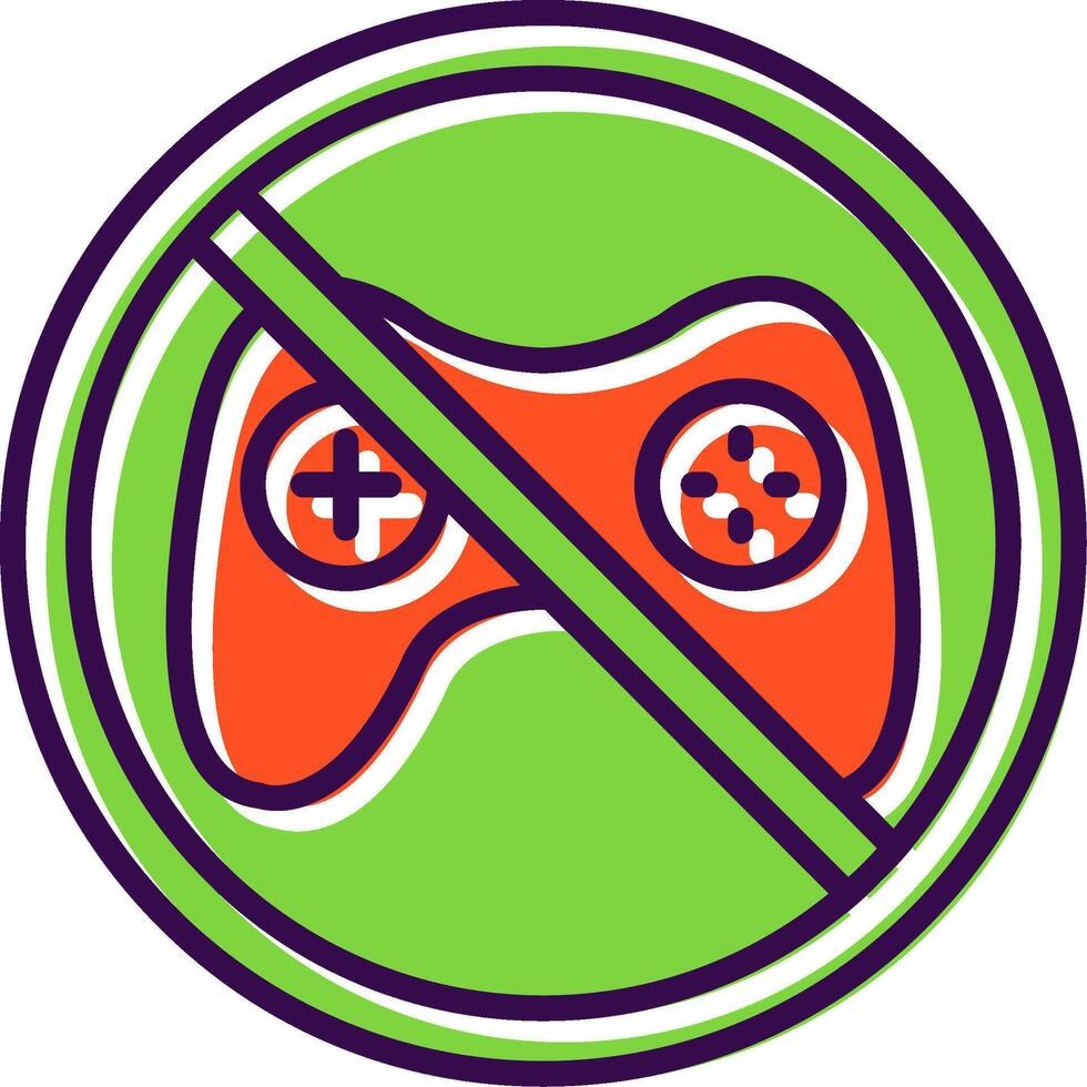 Prohibited Sign filled Design Icon vector