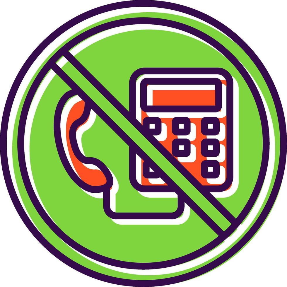 Prohibited Sign filled Design Icon vector