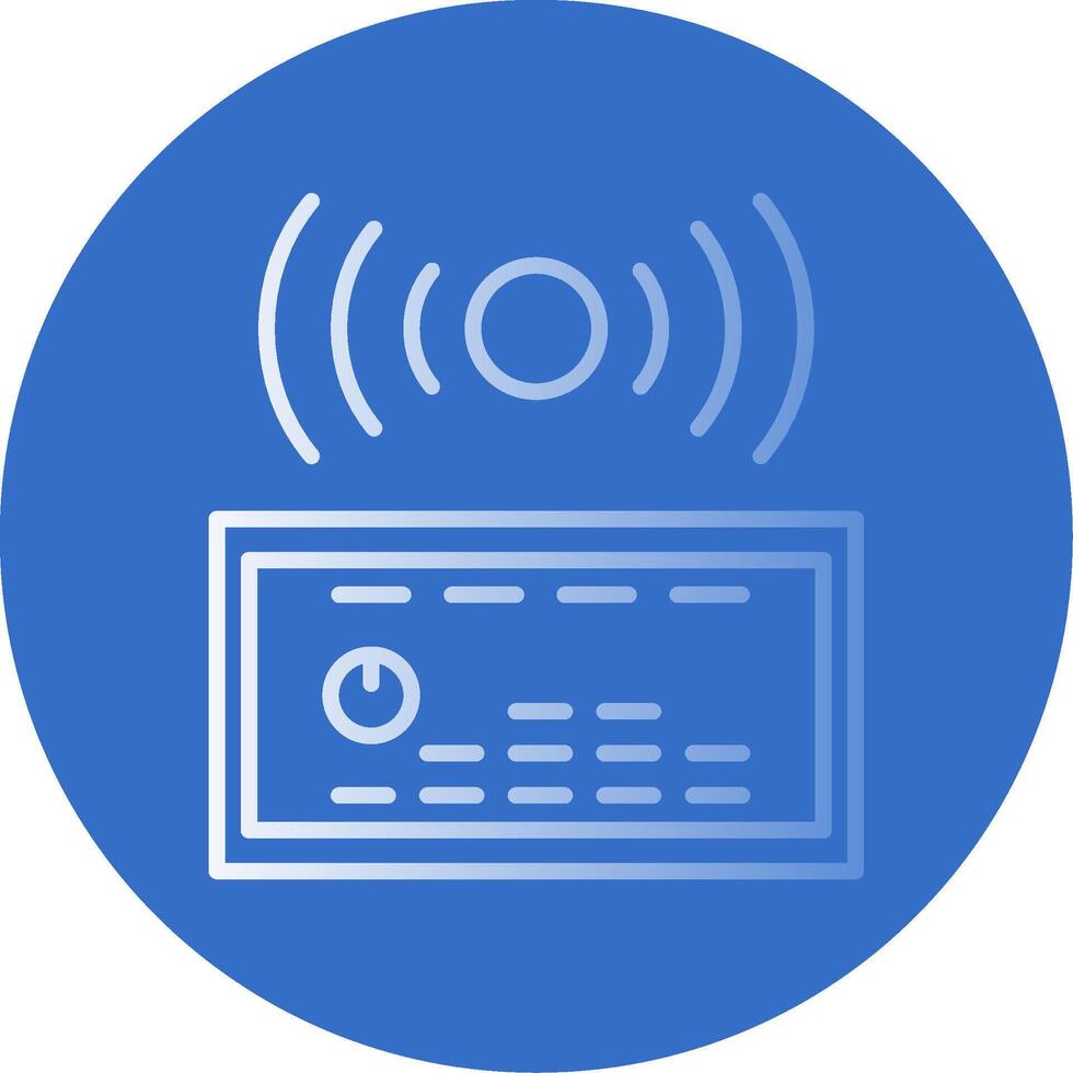 Sound System Flat Bubble Icon vector