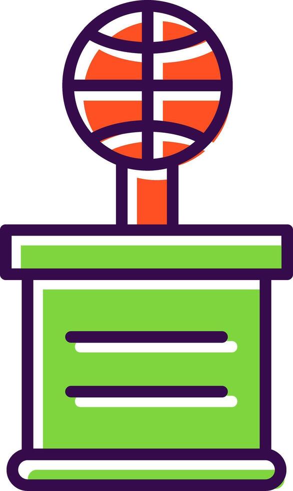 Basketball filled Design Icon vector