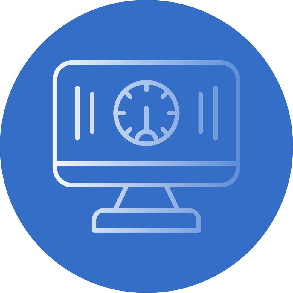 Performance Flat Bubble Icon vector
