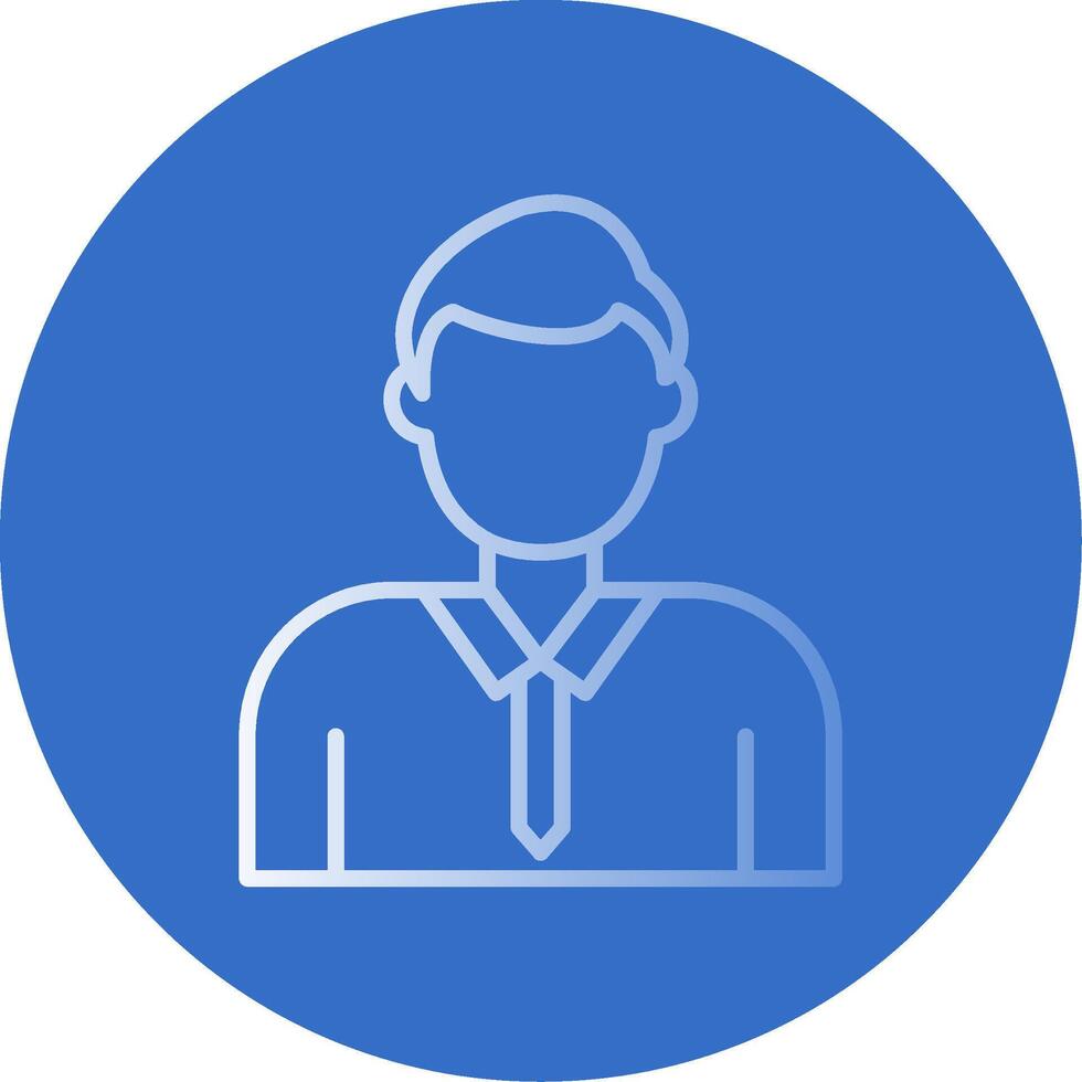 Account Manager Flat Bubble Icon vector