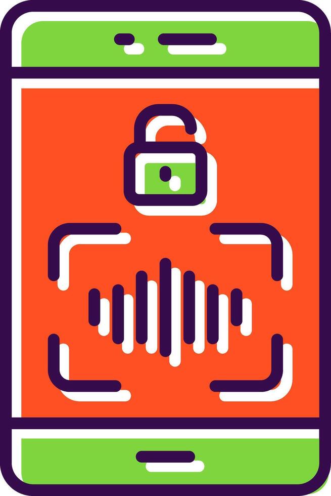 Smartphone filled Design Icon vector