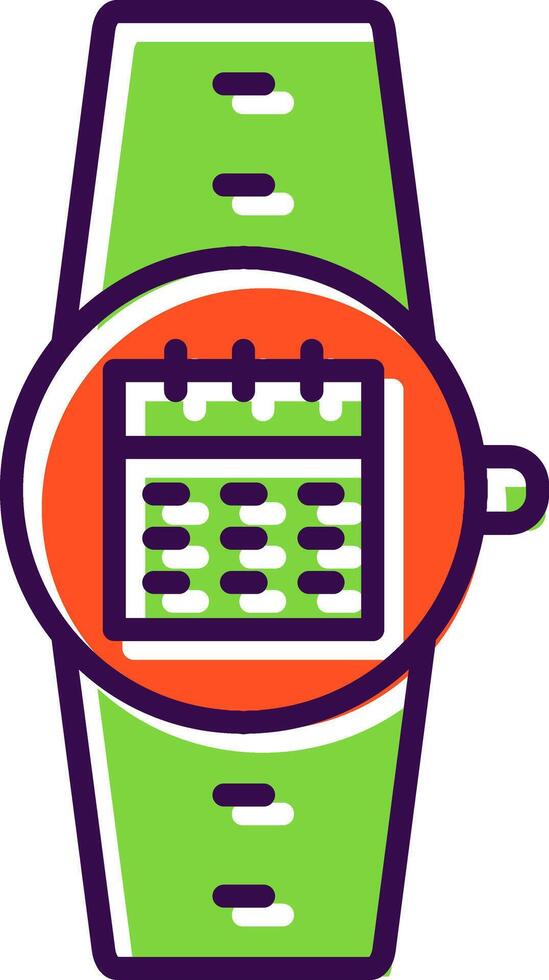 Calendar filled Design Icon vector