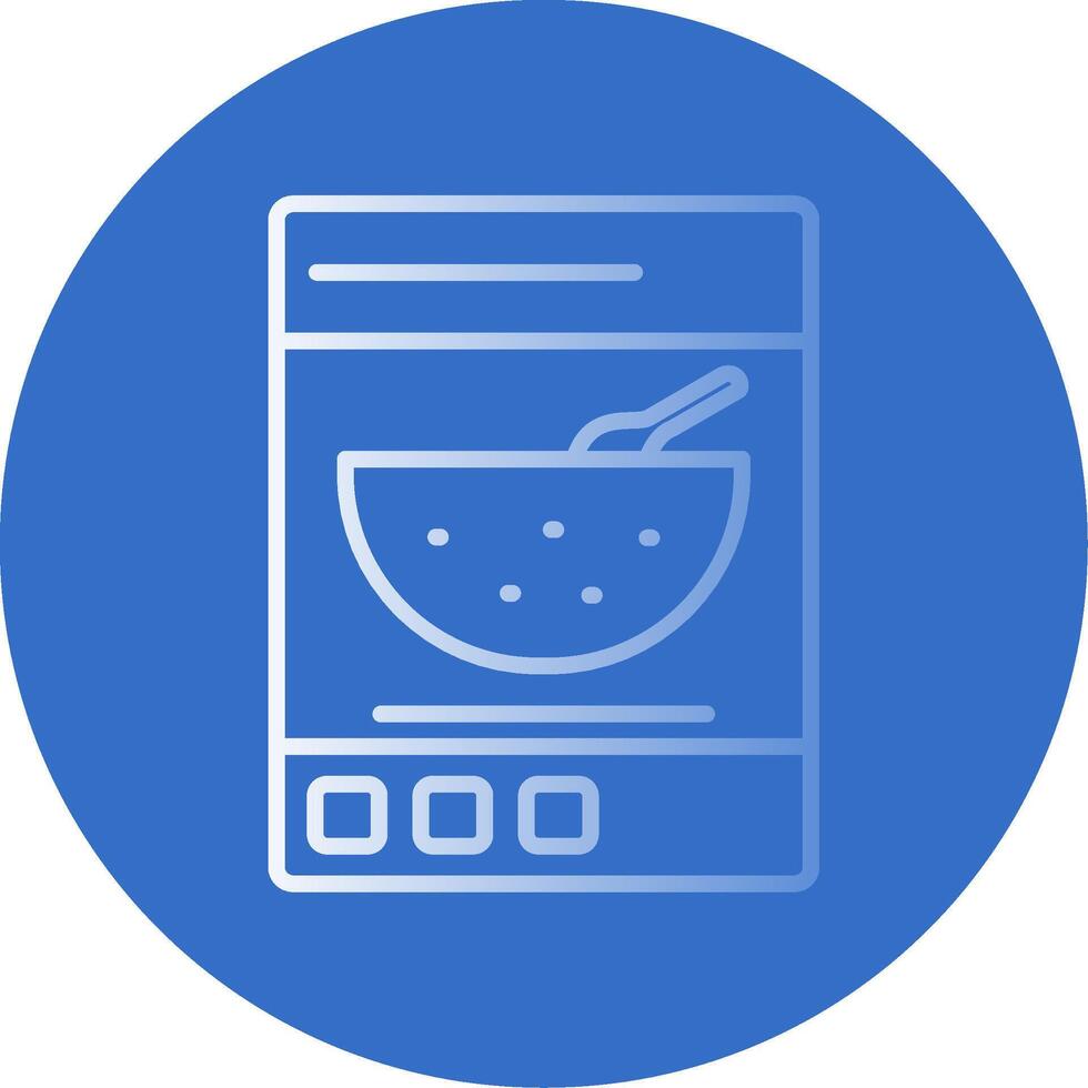 Cereals Flat Bubble Icon vector