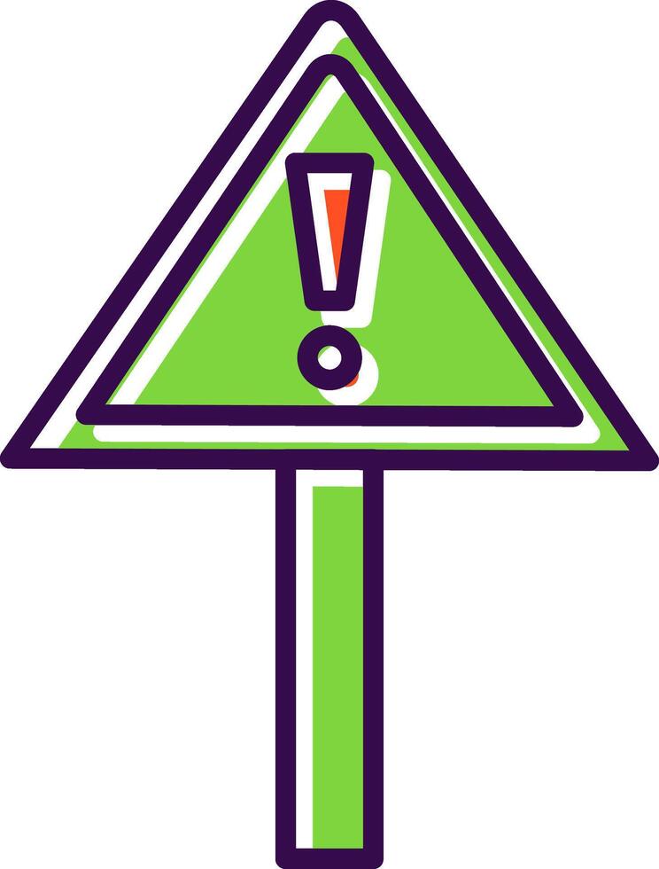 Alert filled Design Icon vector