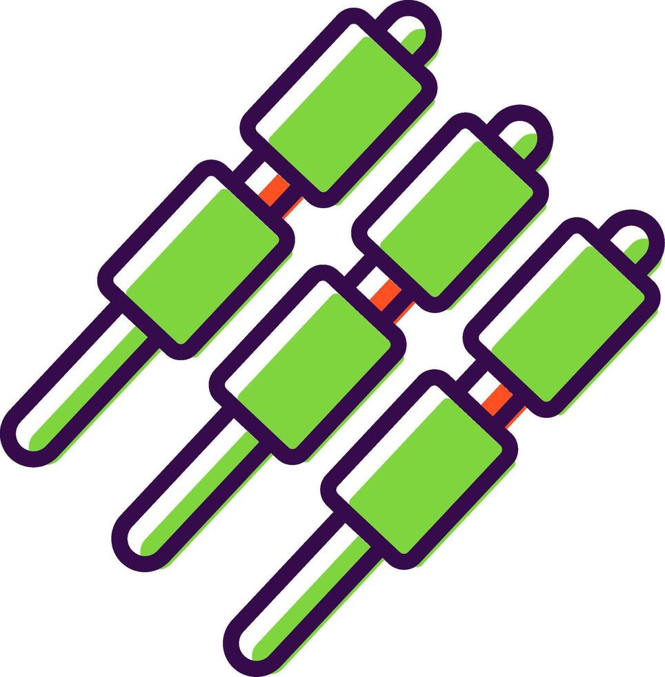 Marshmallows filled Design Icon vector