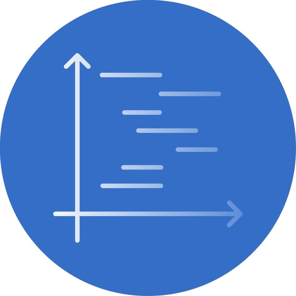 Gnatt Chart Flat Bubble Icon vector