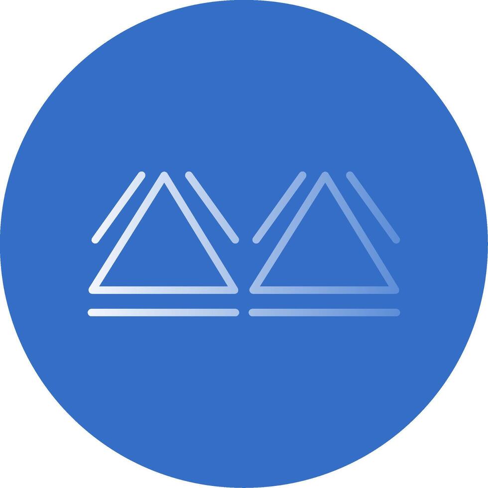 Triangles Flat Bubble Icon vector