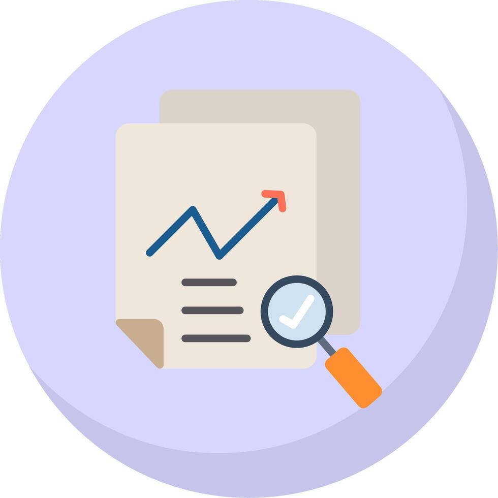 Data Quality Flat Bubble Icon vector