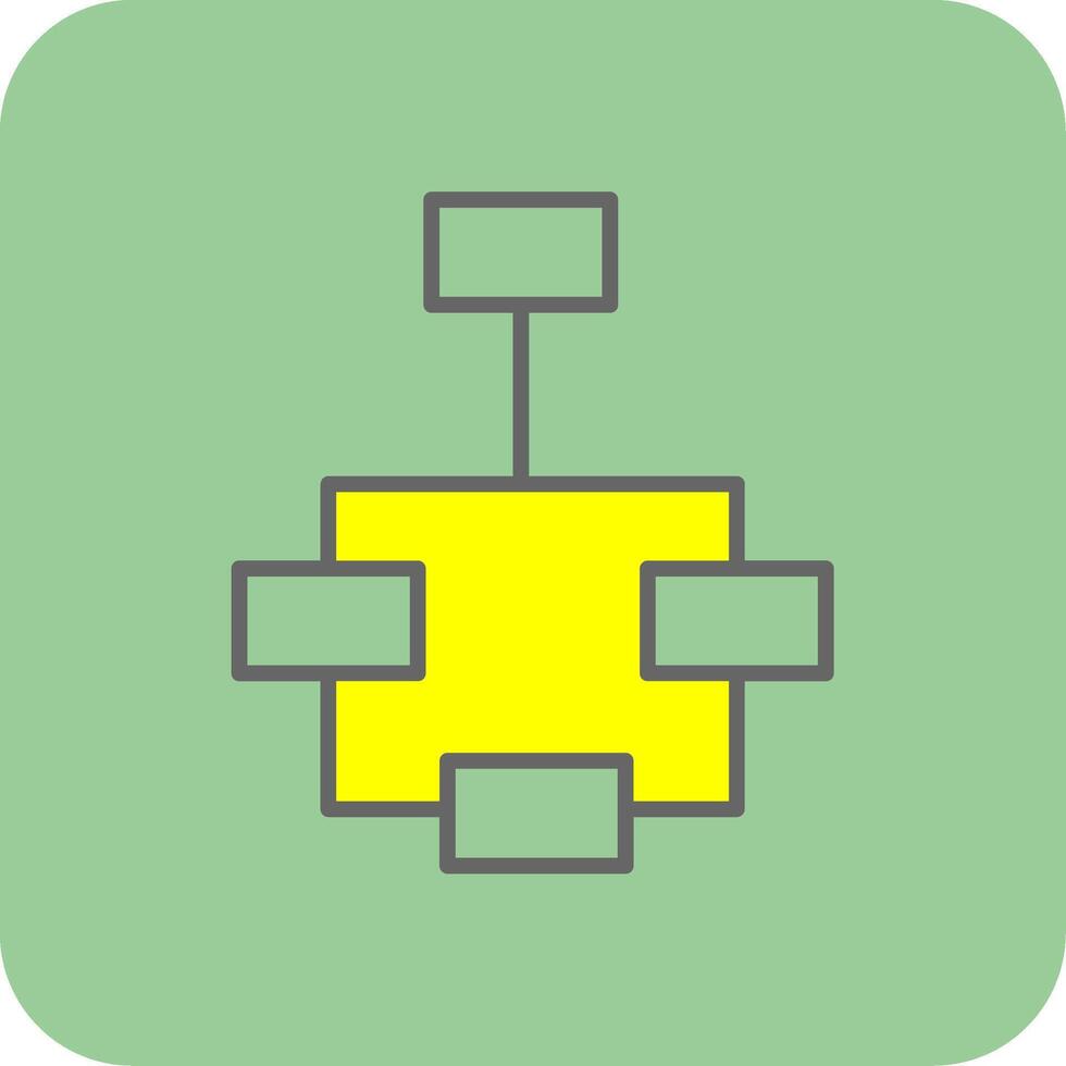 Infographic Elements Filled Yellow Icon vector