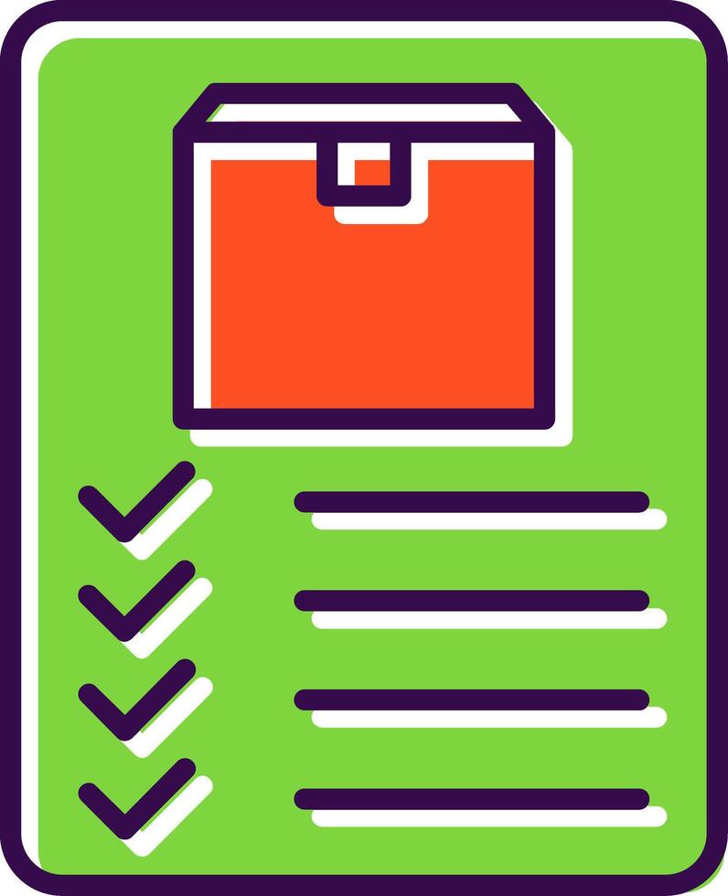 Inventory filled Design Icon vector