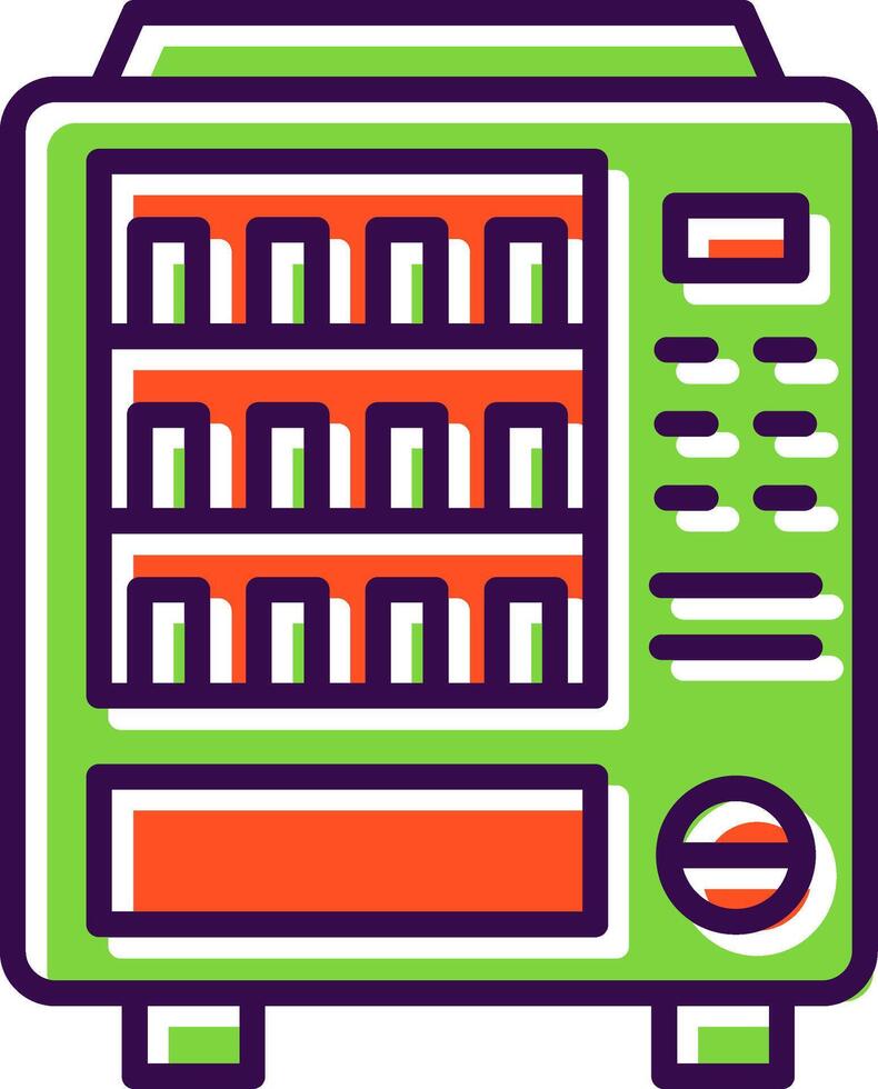 Vending Machine filled Design Icon vector