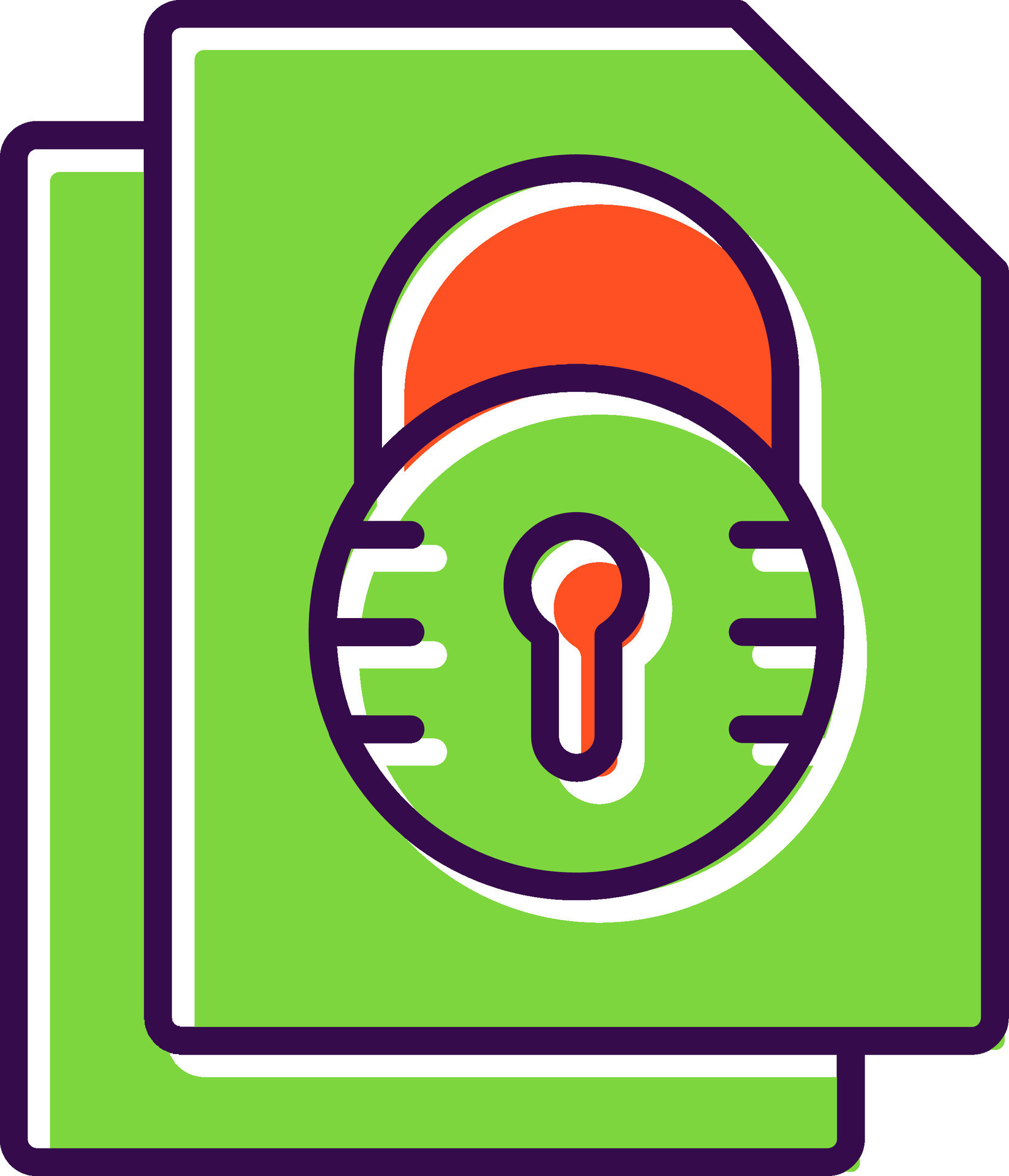 Security File Lock filled Design Icon 44107571 Vector Art at Vecteezy