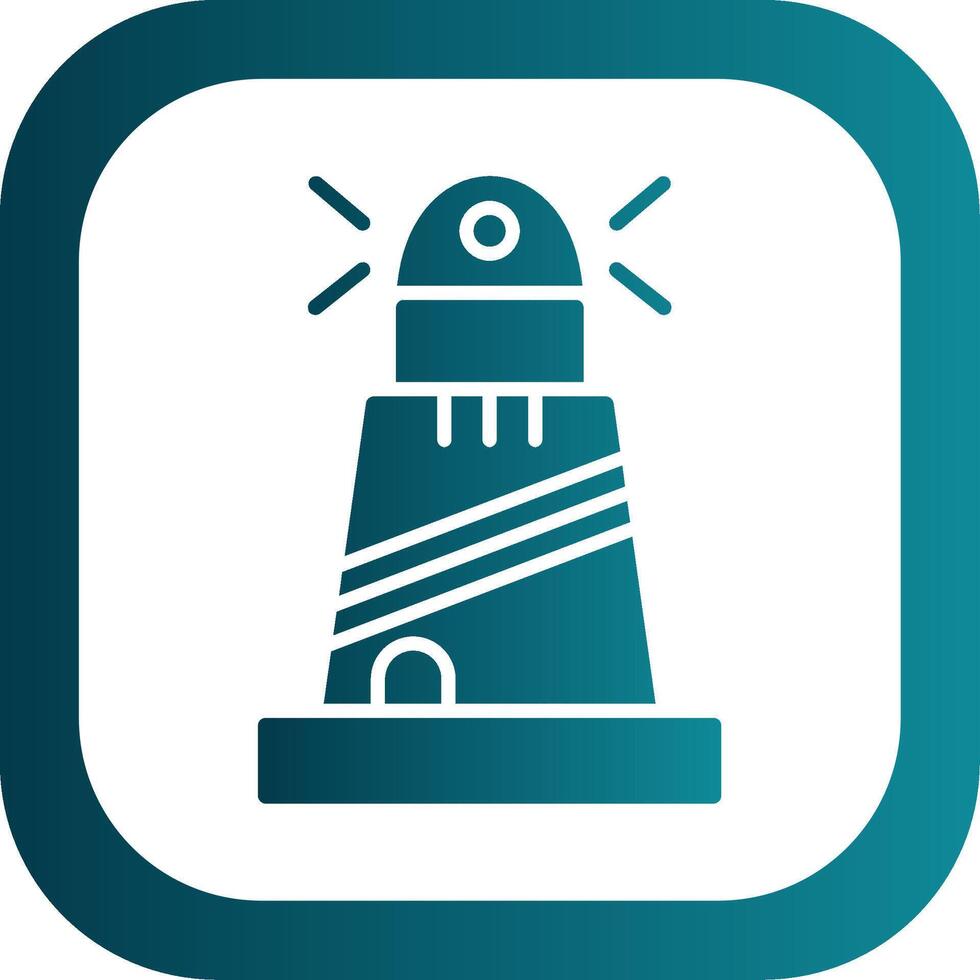 Lighthouse Filled Yellow Icon vector