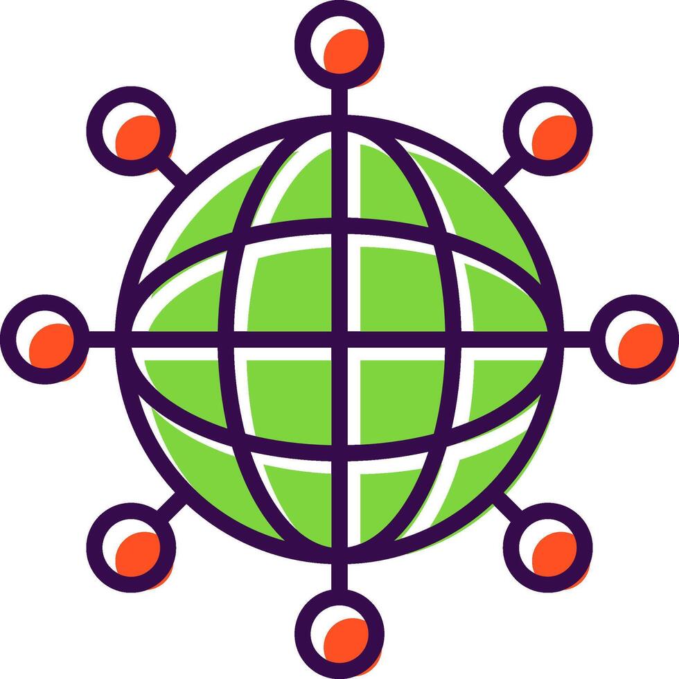 Internet filled Design Icon vector