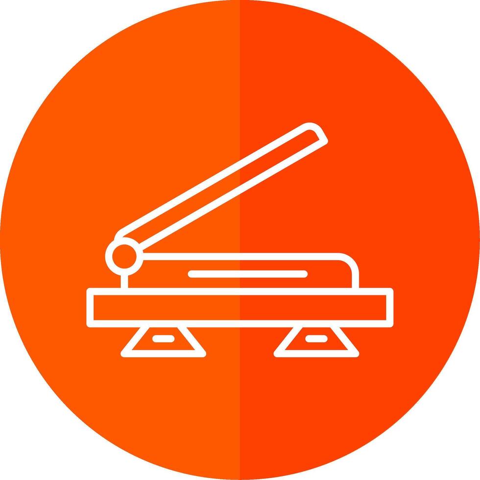 Scanner Line Yellow White Icon vector