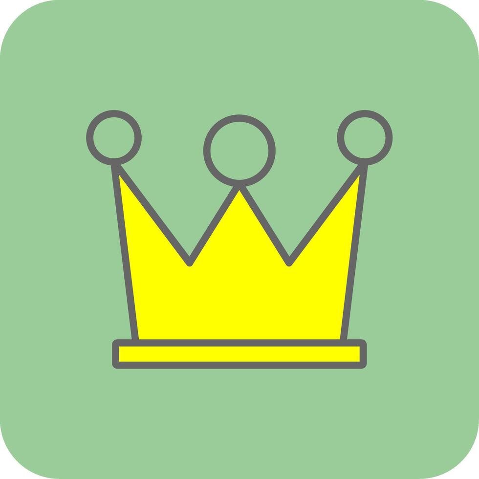 High Quality Content Filled Yellow Icon vector