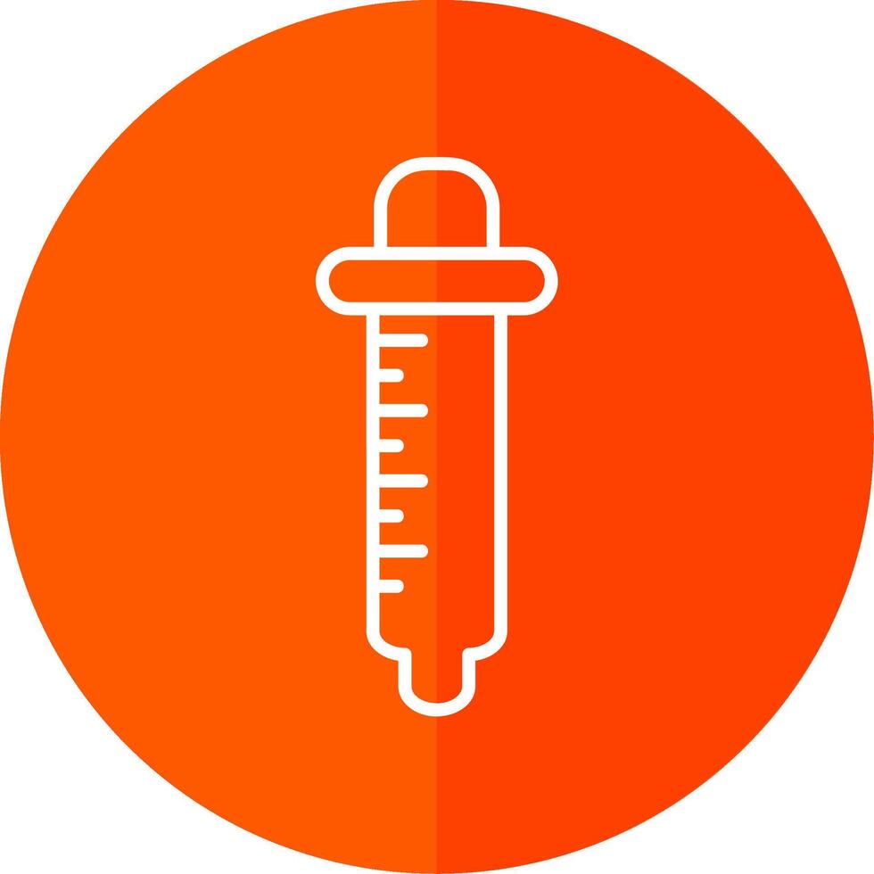Pipette Line Yellow White Icon vector