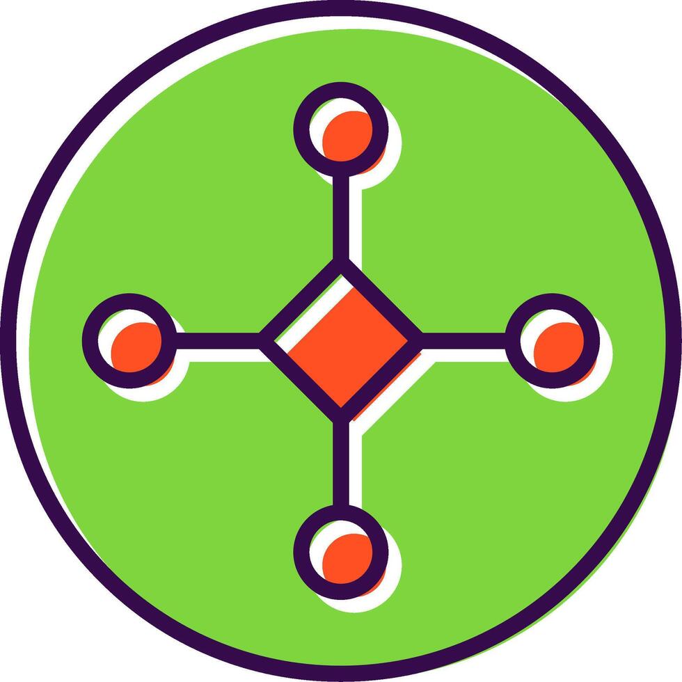 Connect filled Design Icon vector