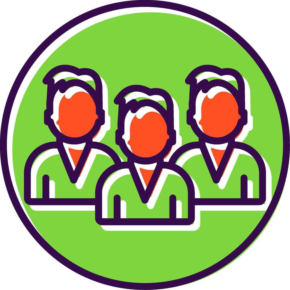 Team filled Design Icon vector