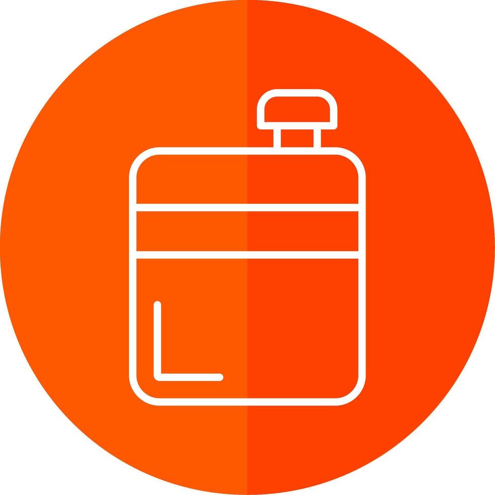 Flask Line Yellow White Icon vector