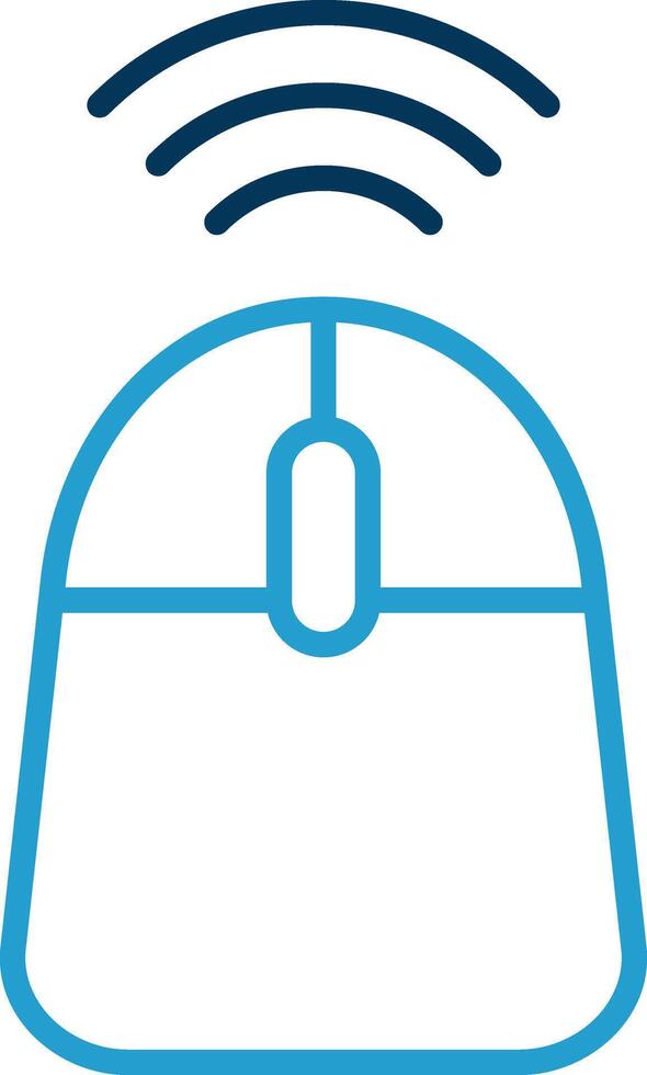 Mouse Line Blue Two Color Icon vector
