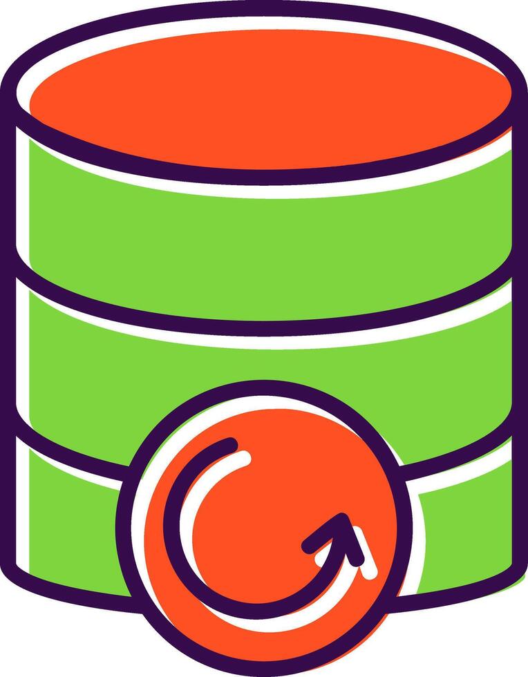 Database Backup filled Design Icon vector