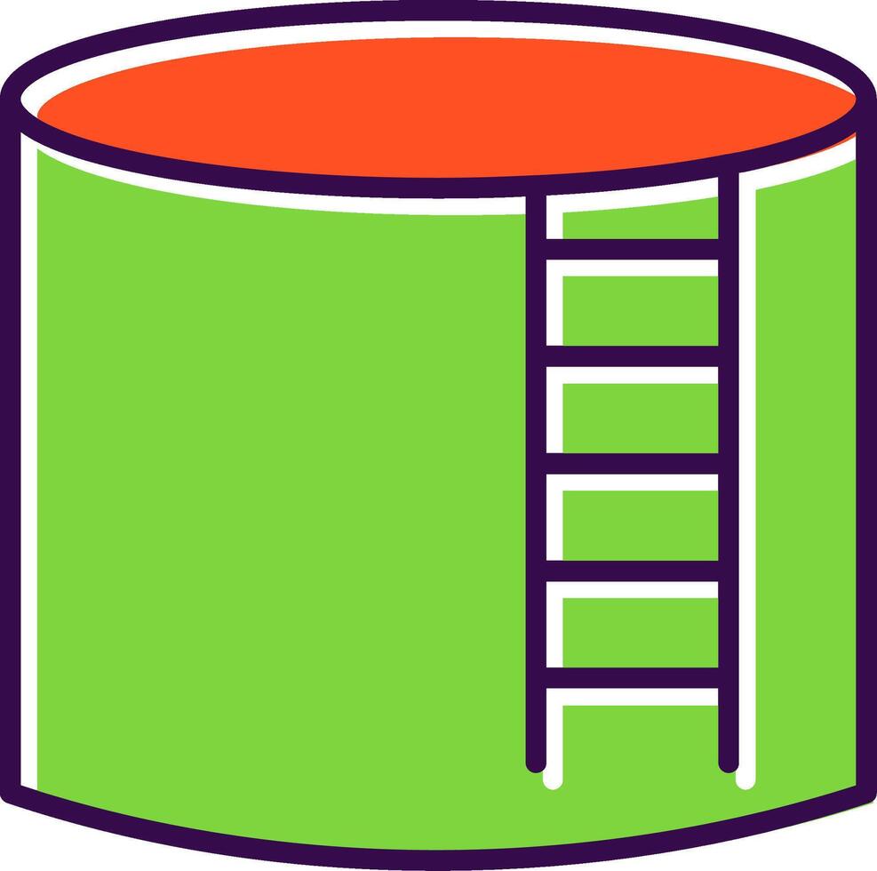 Storage Tank filled Design Icon vector