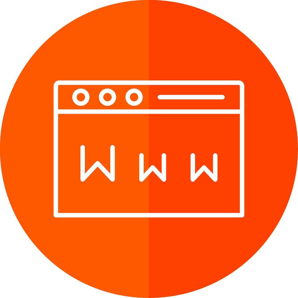 Www Line Yellow White Icon vector