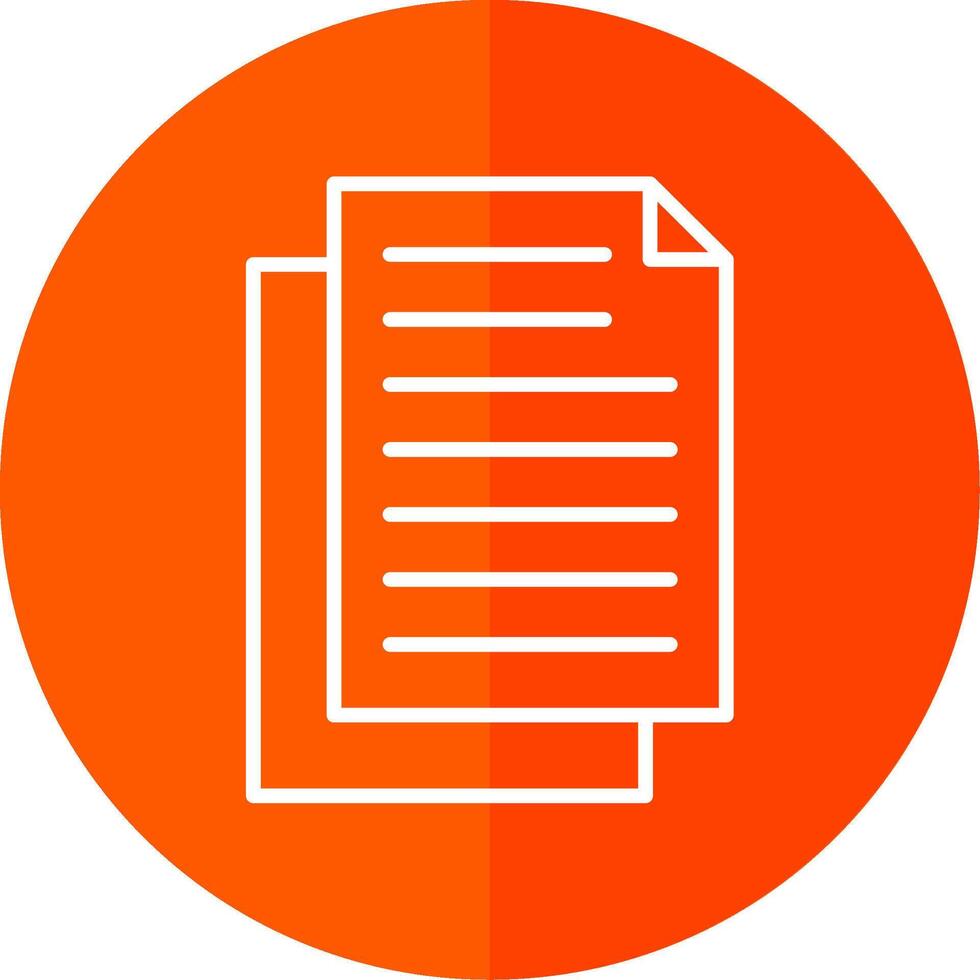 Document Line Yellow White Icon vector