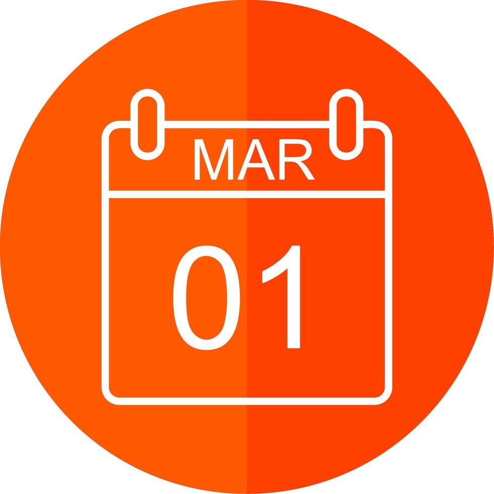March Line Yellow White Icon vector
