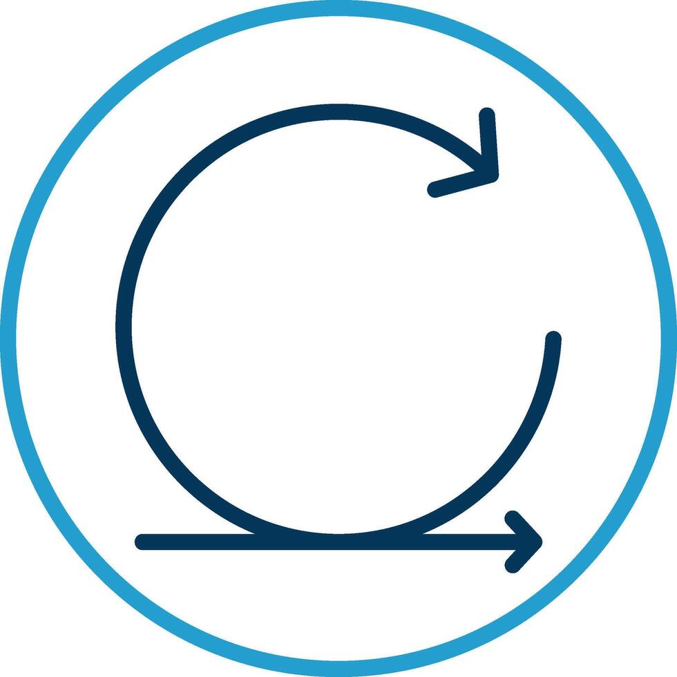 Agile Line Blue Two Color Icon vector