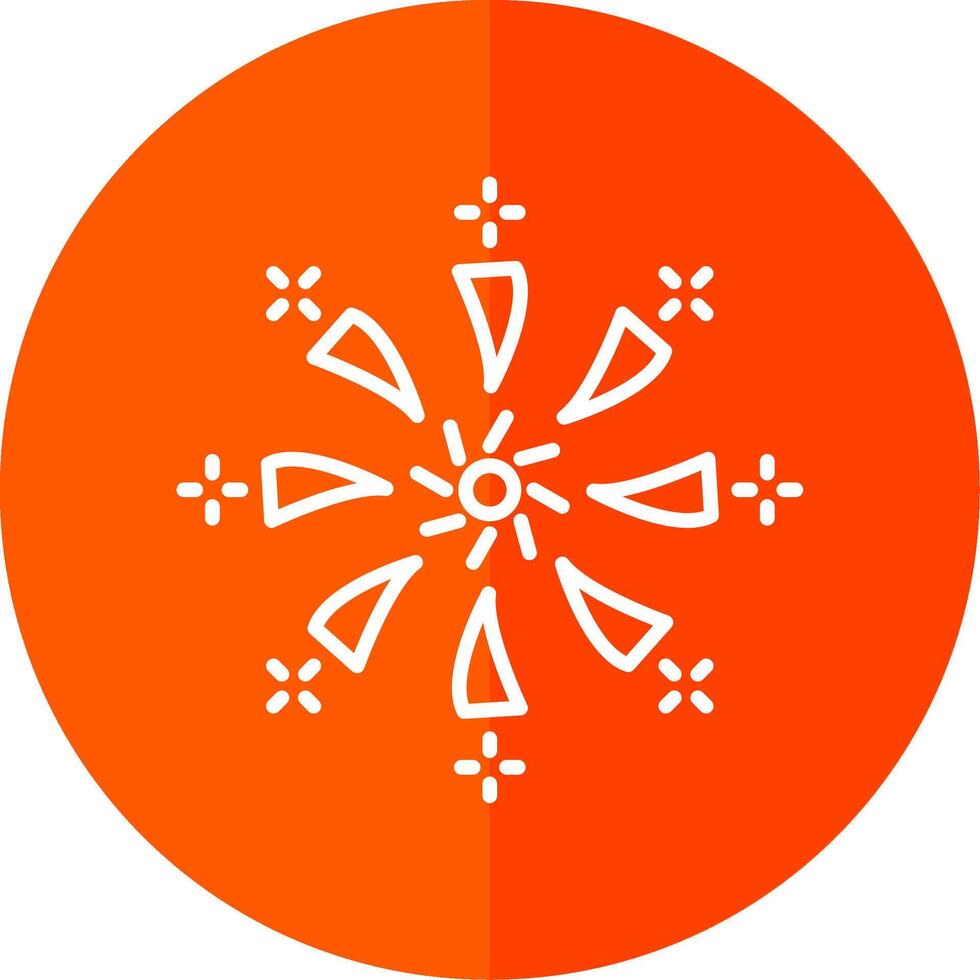 Firework Line Yellow White Icon vector
